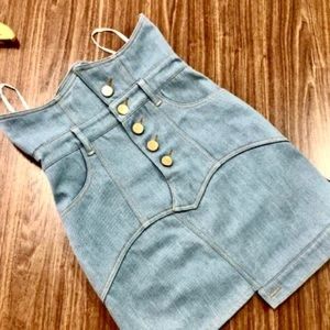 Denim Corset Skirt